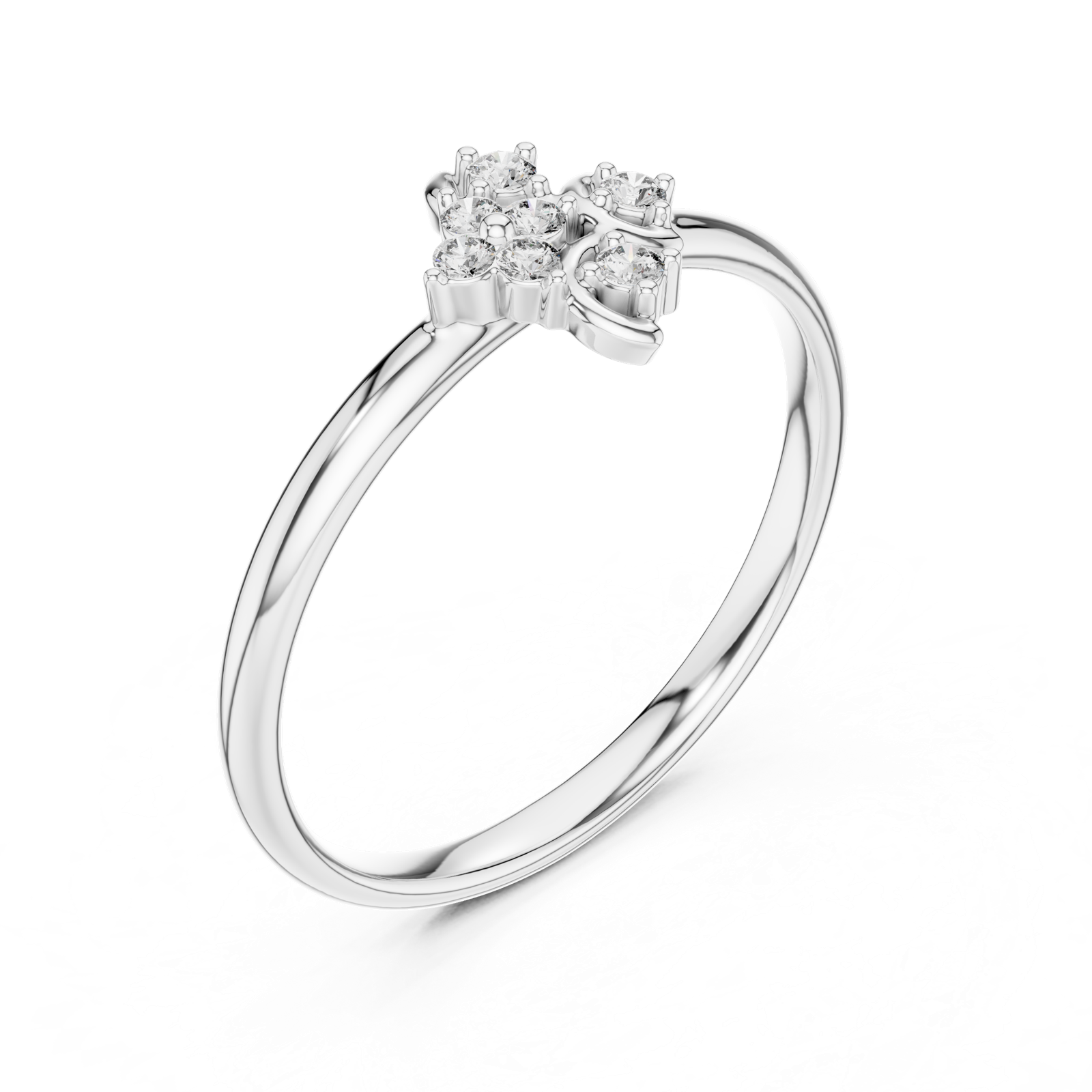 Gold Ring 1 (426), White Gold, view 2