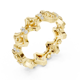 Gold Ring R47, Yellow Gold, view 2