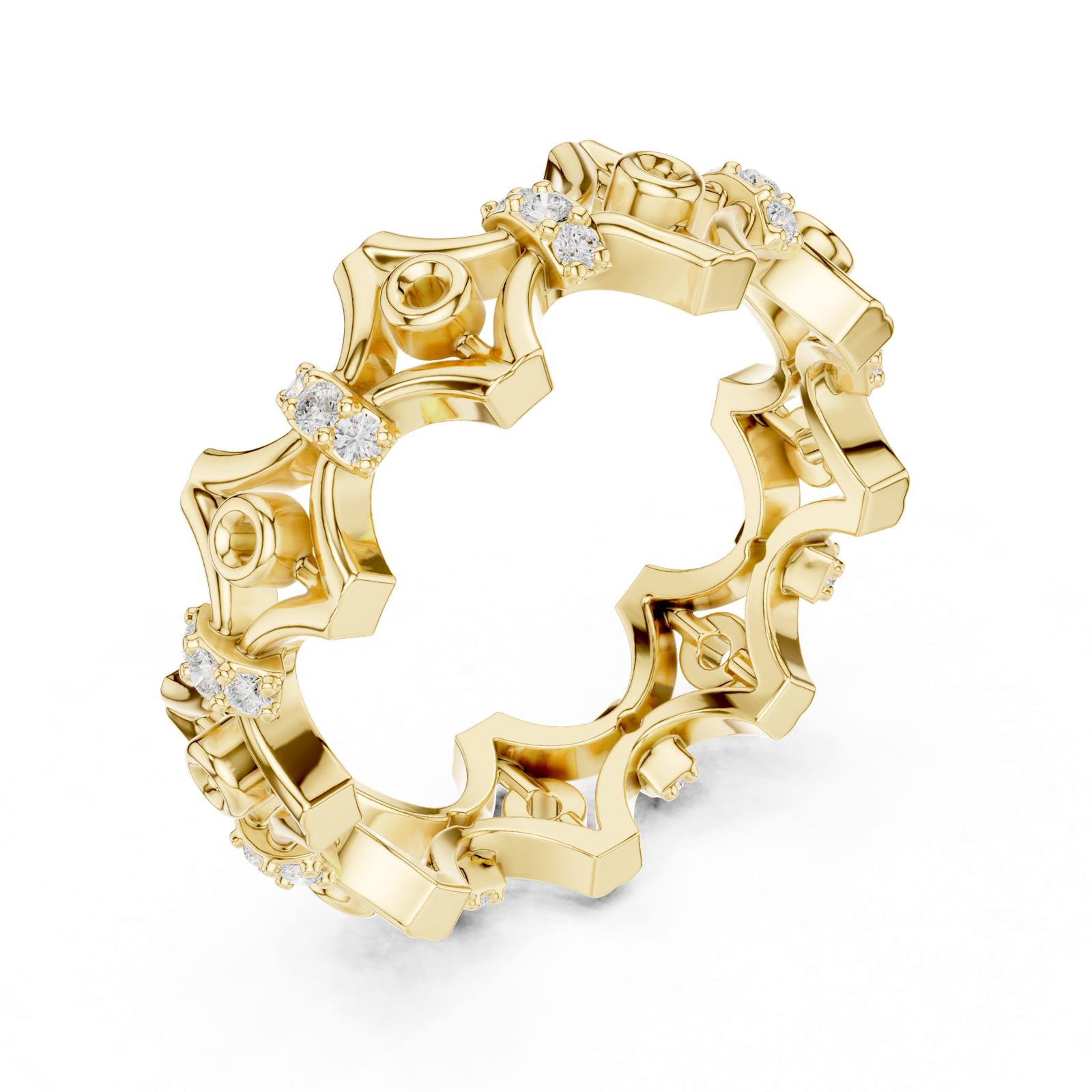 Gold Ring R47, Yellow Gold, view 2