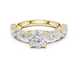 Gold Ring DDLR-657, Yellow Gold, view 4