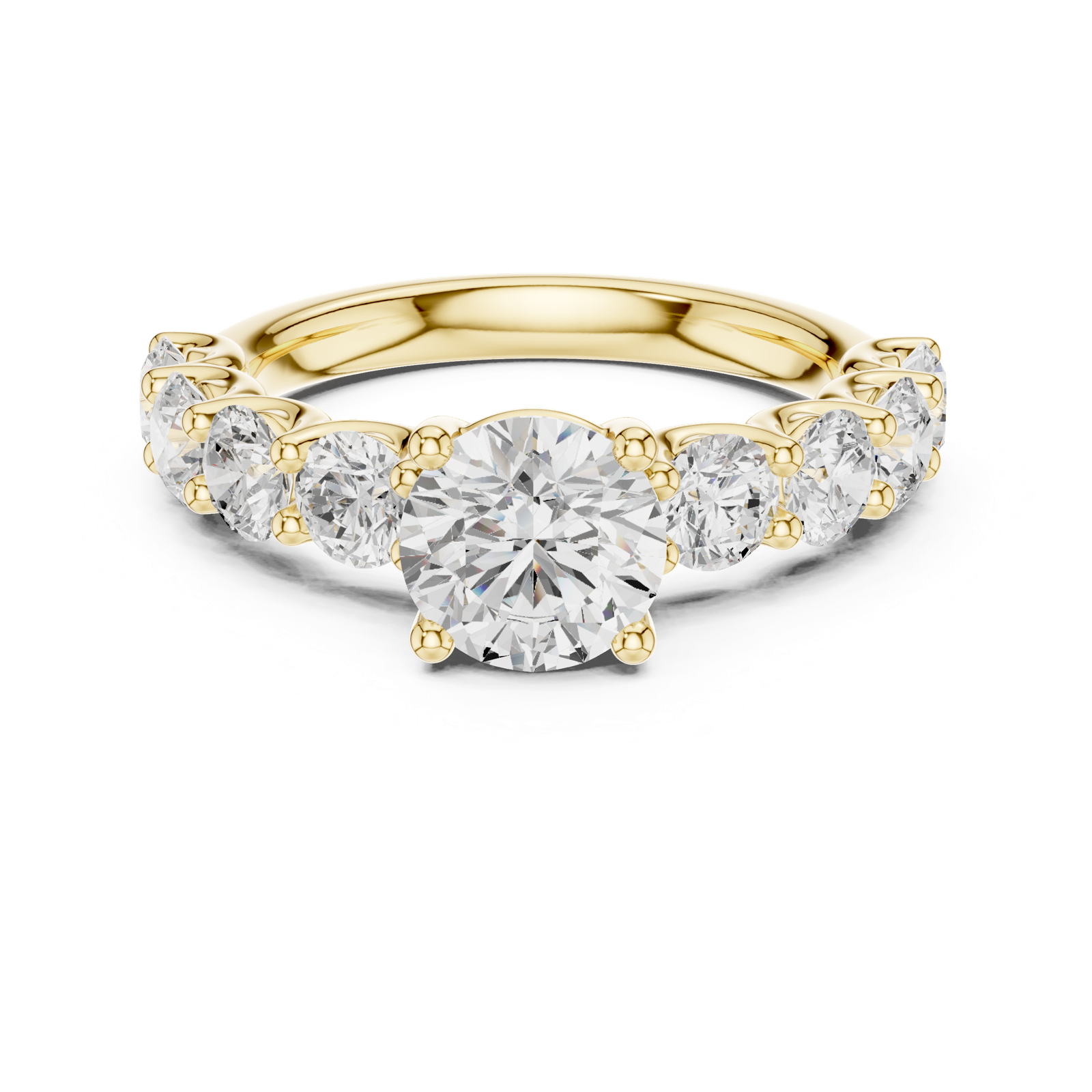 Gold Ring DDLR-657, Yellow Gold, view 4
