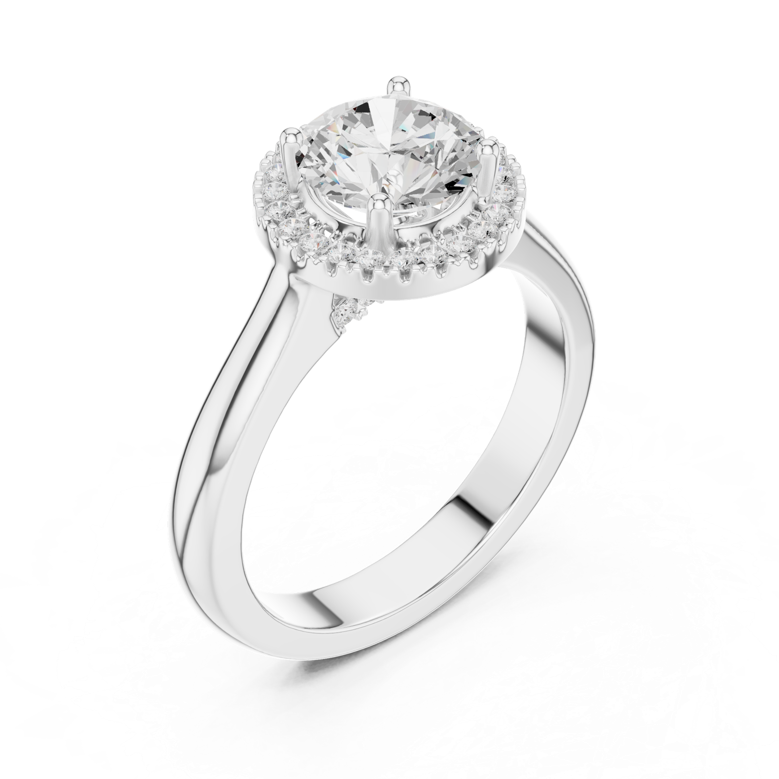 Gold Ring DDLR-338, White Gold, view 2