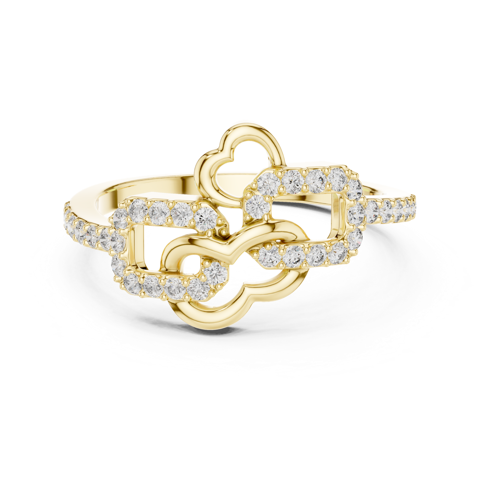 Gold Ring LR-01 (67), Yellow Gold, view 4