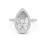 Gold Ring LR-0071, White Gold