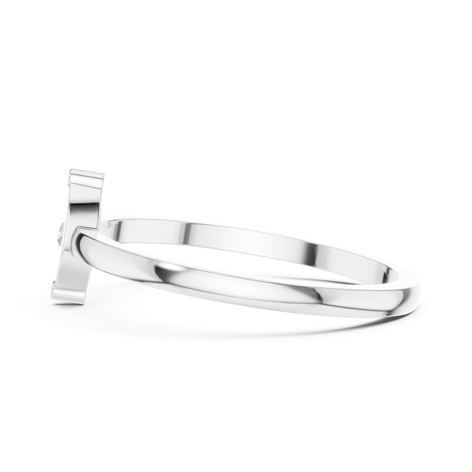 Gold Ring DDLR-466, White Gold, view 3