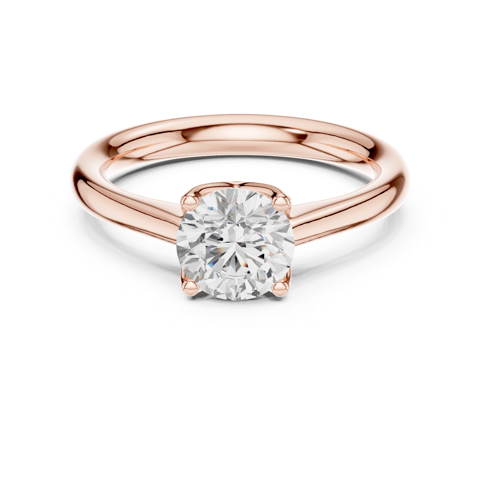 Gold Ring DDLR-563, Rose Gold, view 4