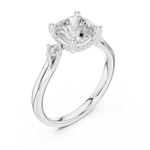 Gold Ring DDLR-970, White Gold, view 2