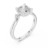 Gold Ring DDLR-970, White Gold, view 2