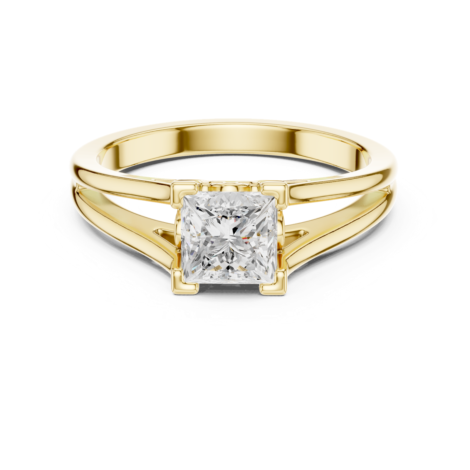 Gold Ring DDLR-892, Yellow Gold, view 4