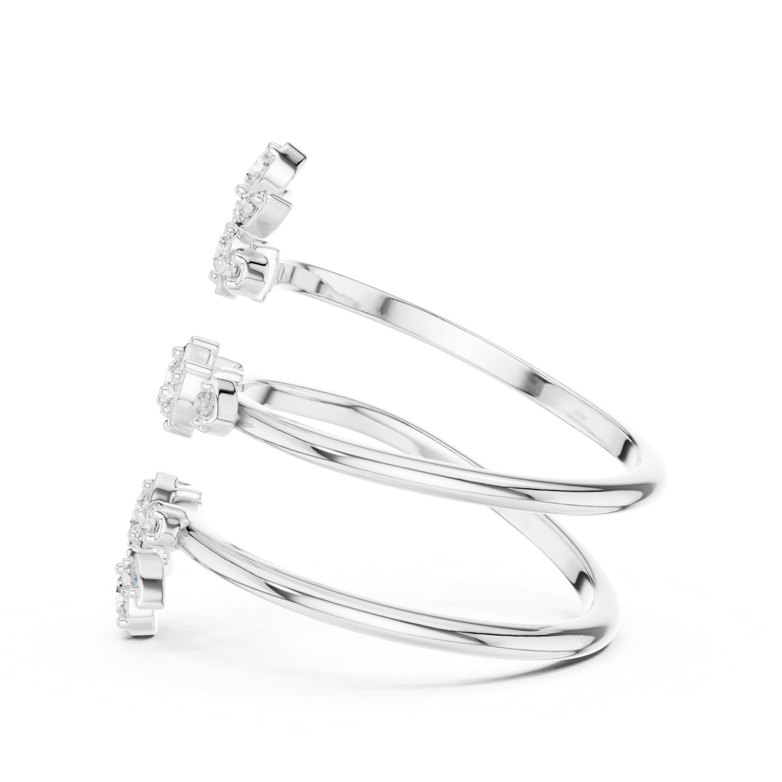 Gold Ring SBWR(60), White Gold, view 3