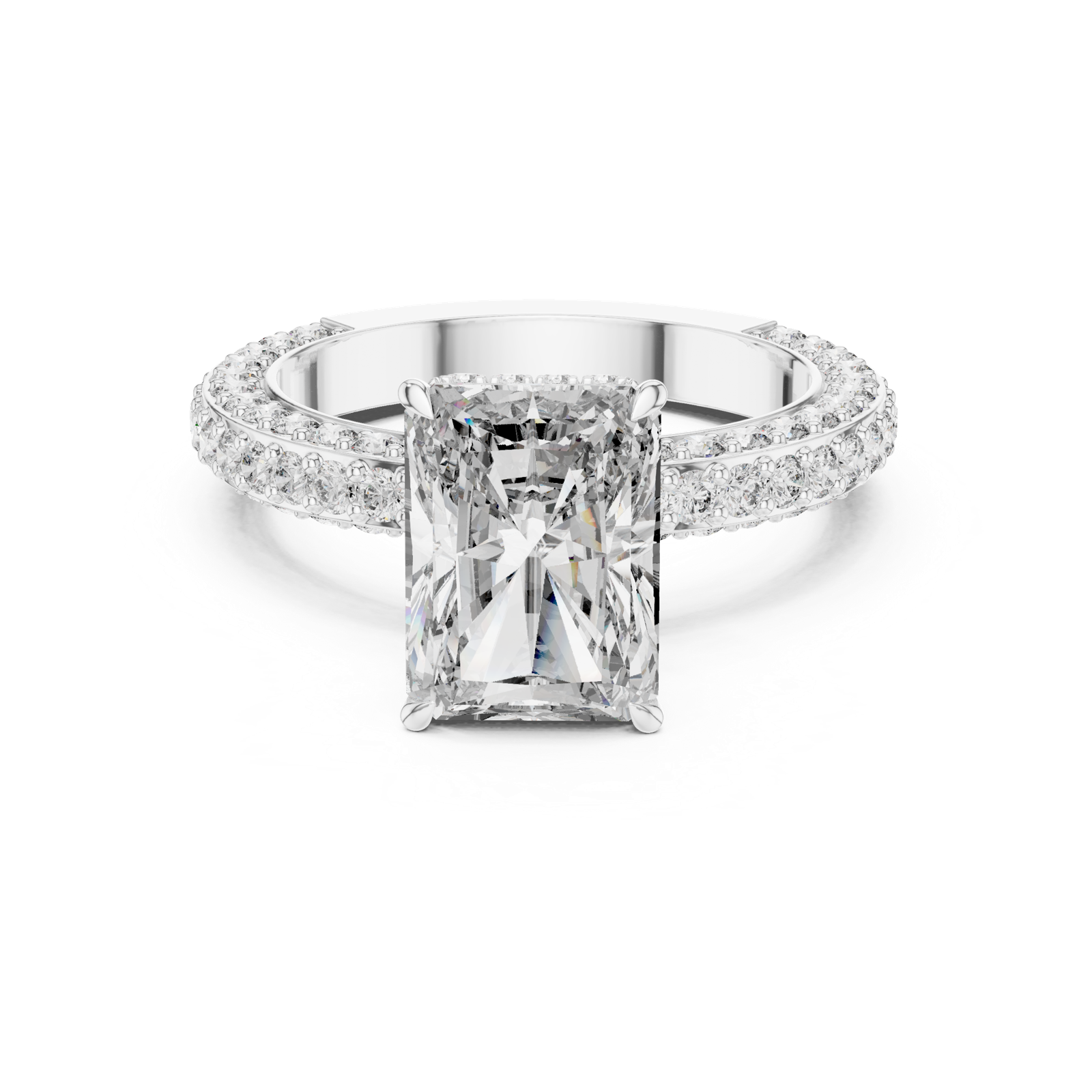 Gold Pendant 9-10036L_SS4, White Gold