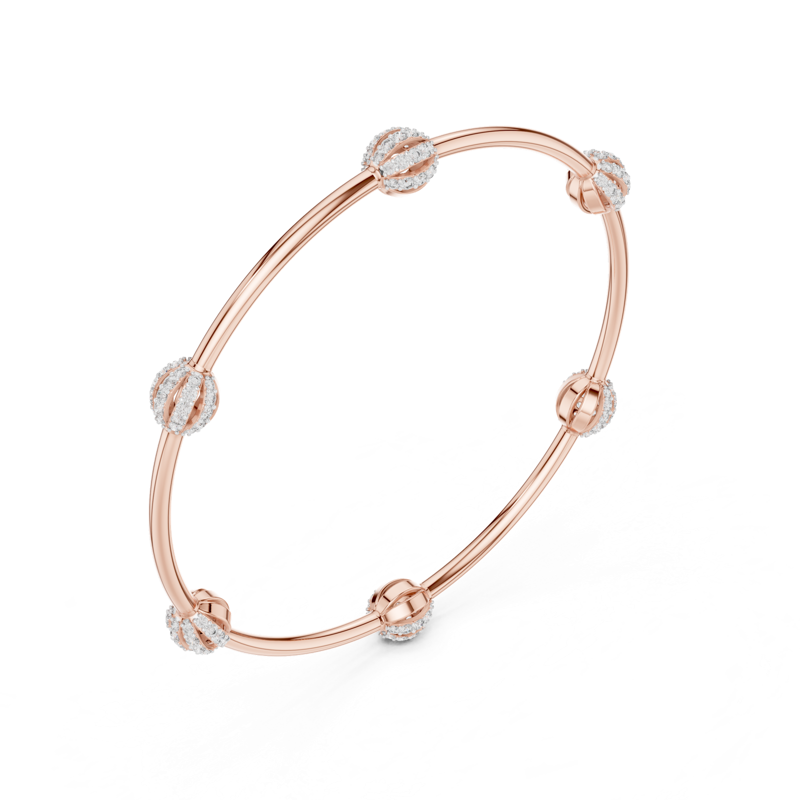 Gold Bracelet 12-10001@LB, Rose Gold, view 2