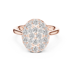 Gold Ring DDLR-783, Rose Gold, view 4
