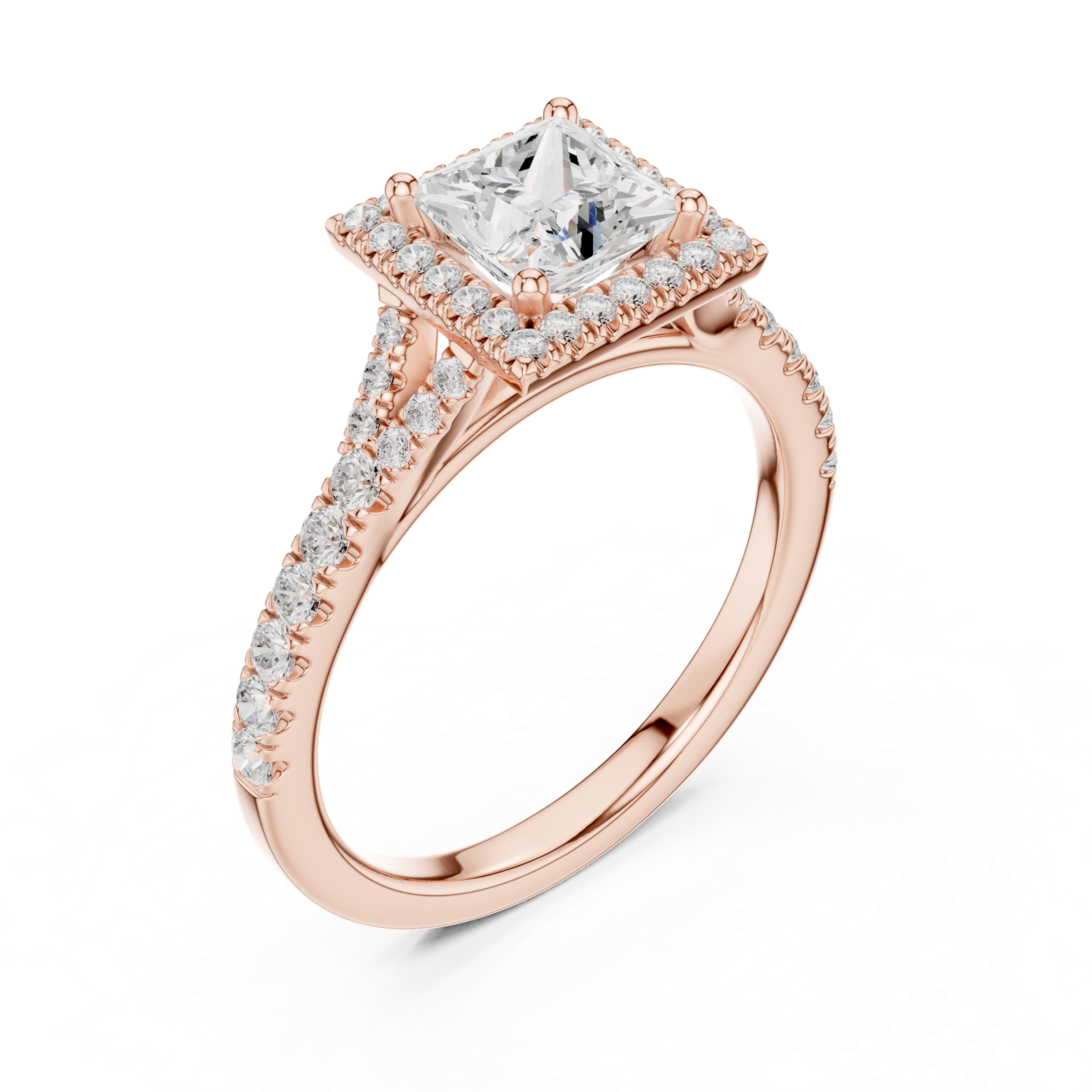 Gold Ring DDLR-912, Rose Gold, view 2