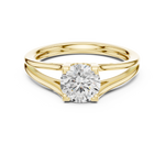 Gold Ring DDLR-543, Yellow Gold, view 4