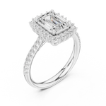 Gold Ring DDLR-731, White Gold, view 2