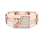 Gold Ring LR-01 (29), Rose Gold, view 4