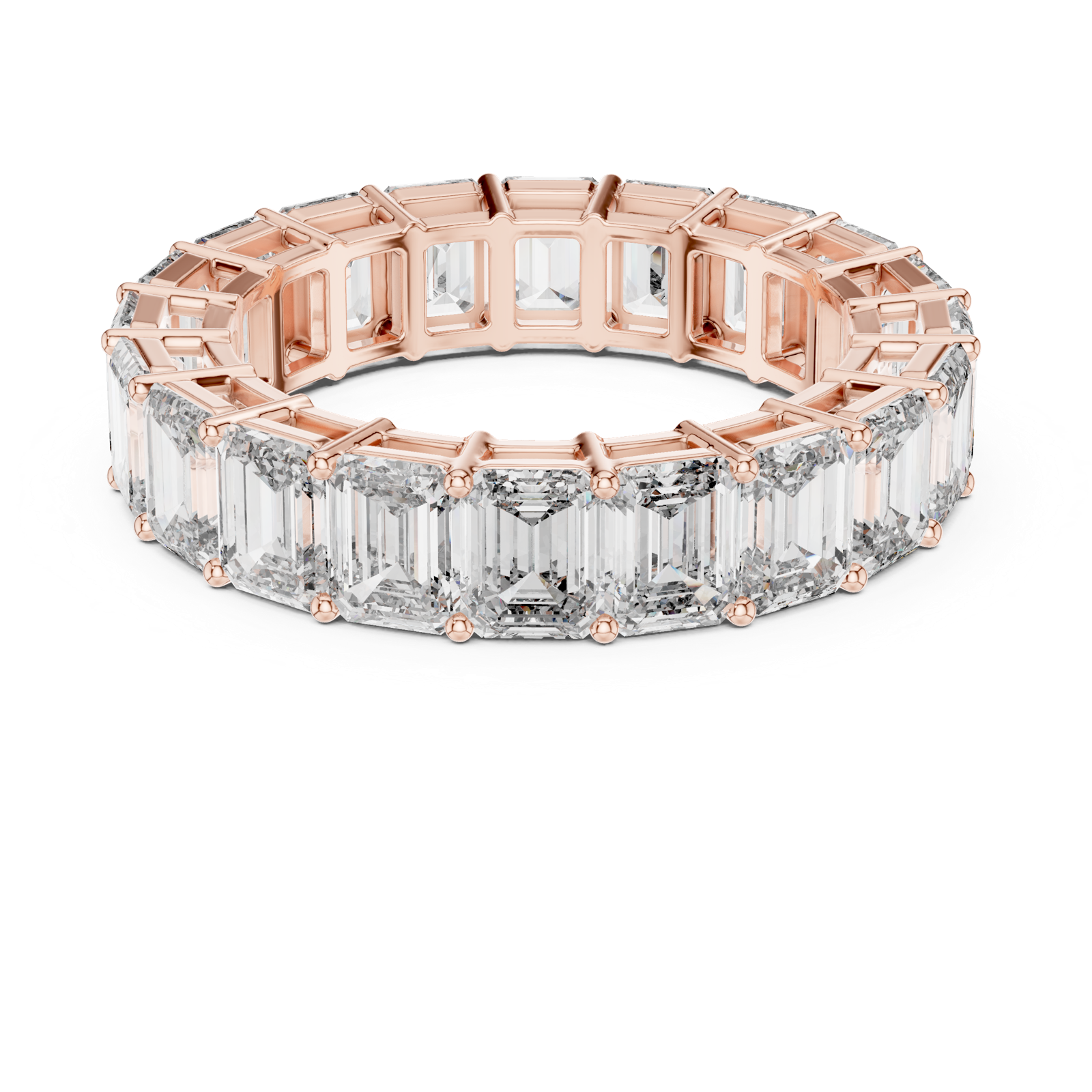 Gold Ring DDLR-207, Rose Gold, view 4