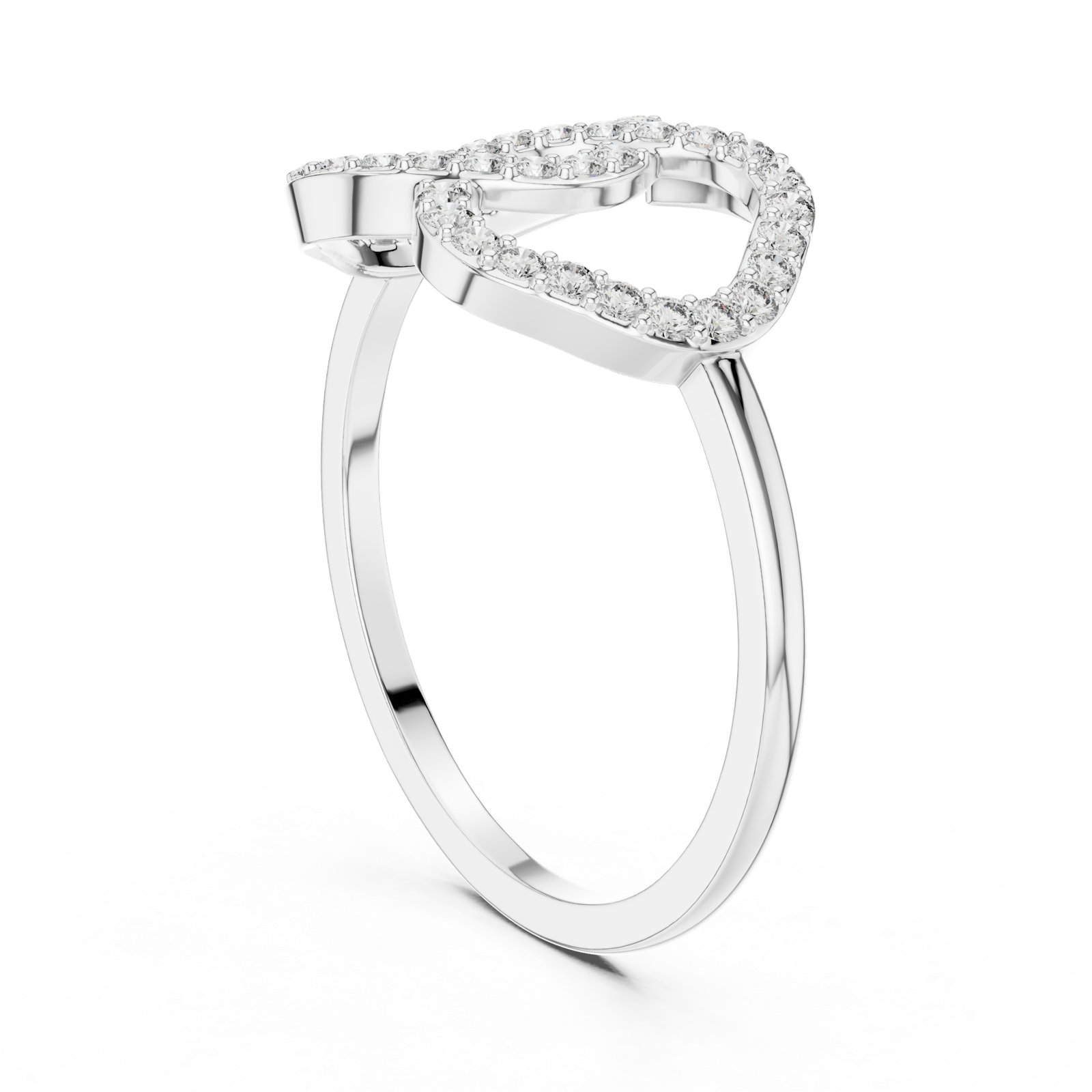 Gold Ring DR-6314, White Gold