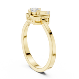 Gold Ring DDLR-842, Yellow Gold, view 1