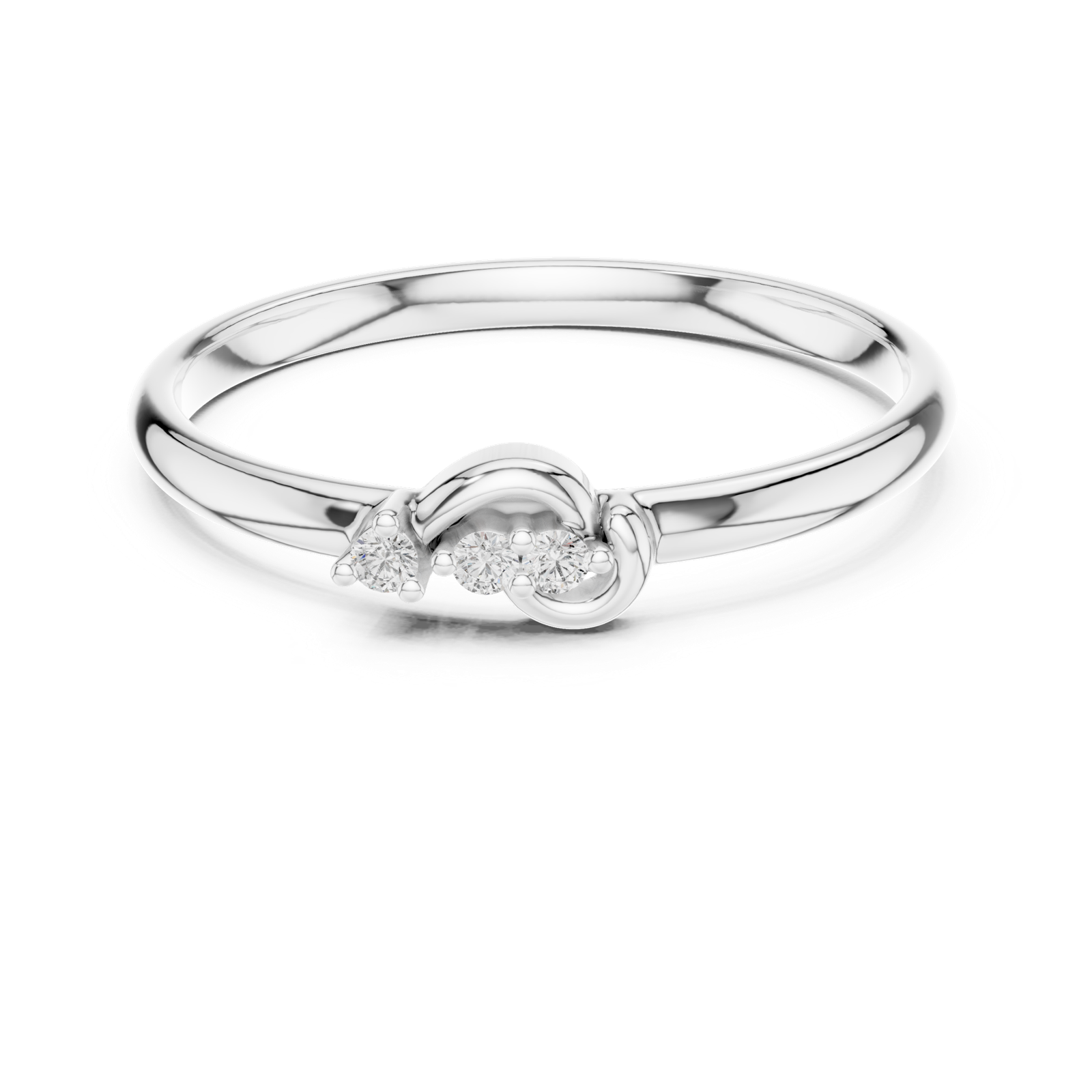 Gold Ring 1 (384), White Gold, view 4
