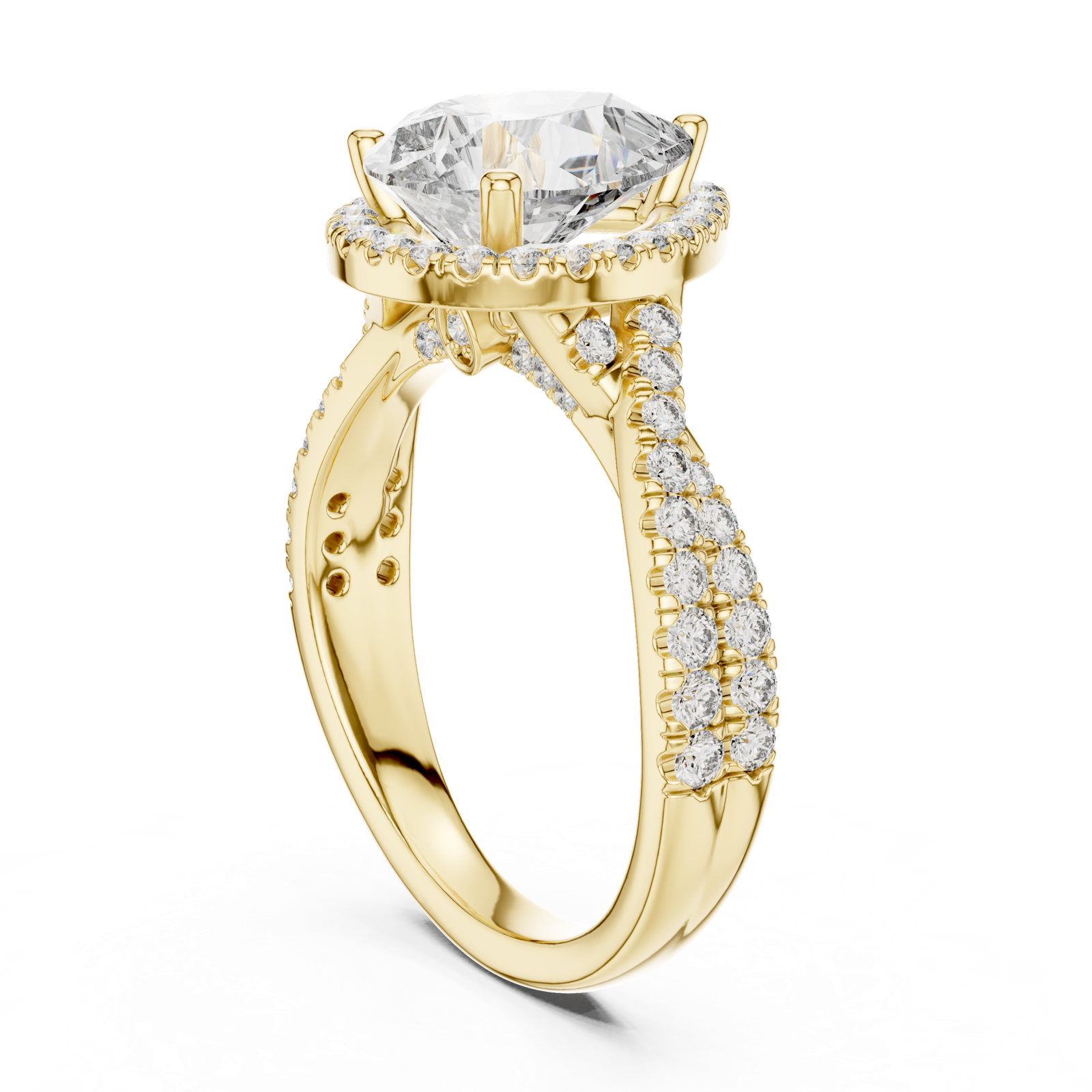 Gold Ring DDLR-173, Yellow Gold, view 1