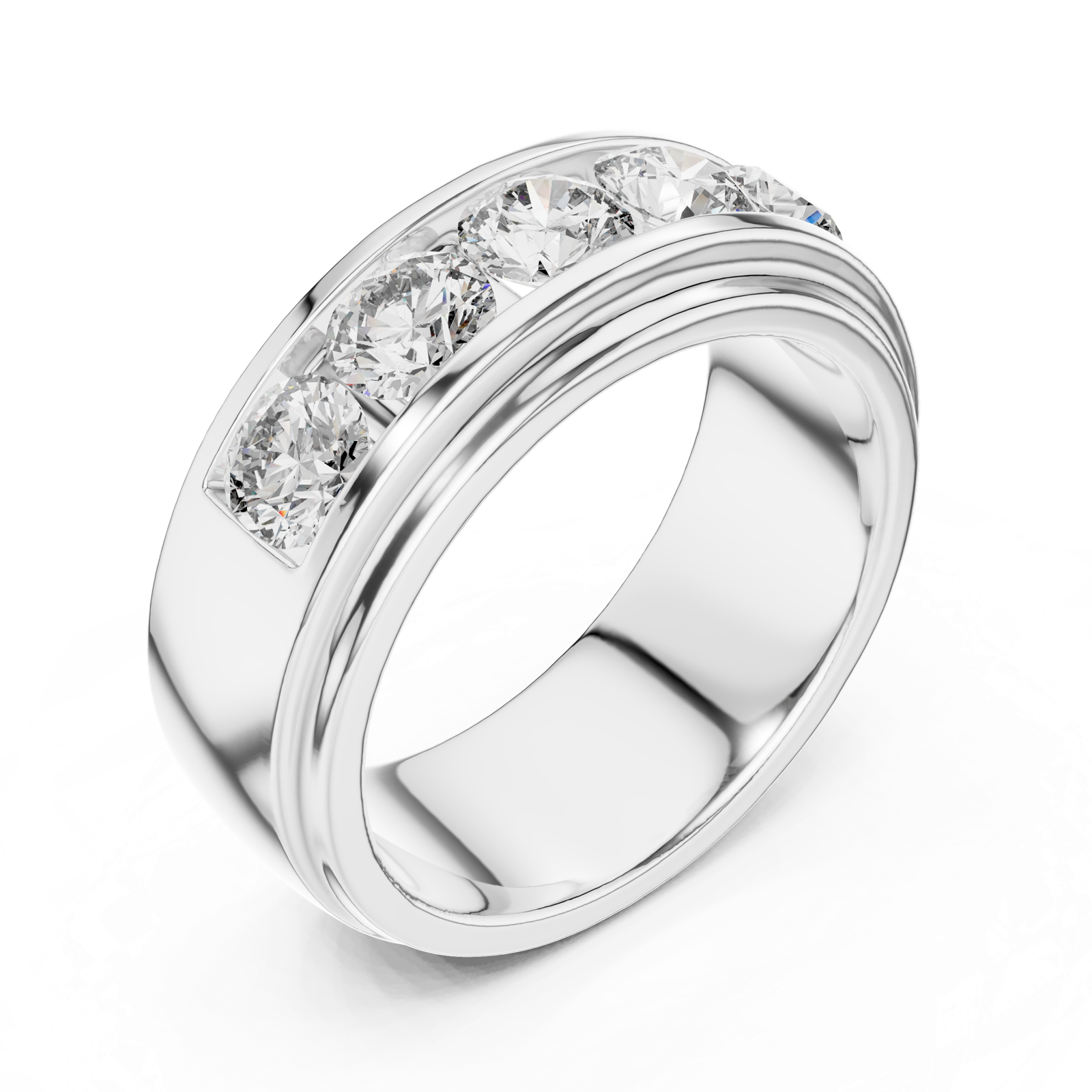Gold Ring L03-1176, White Gold, view 2
