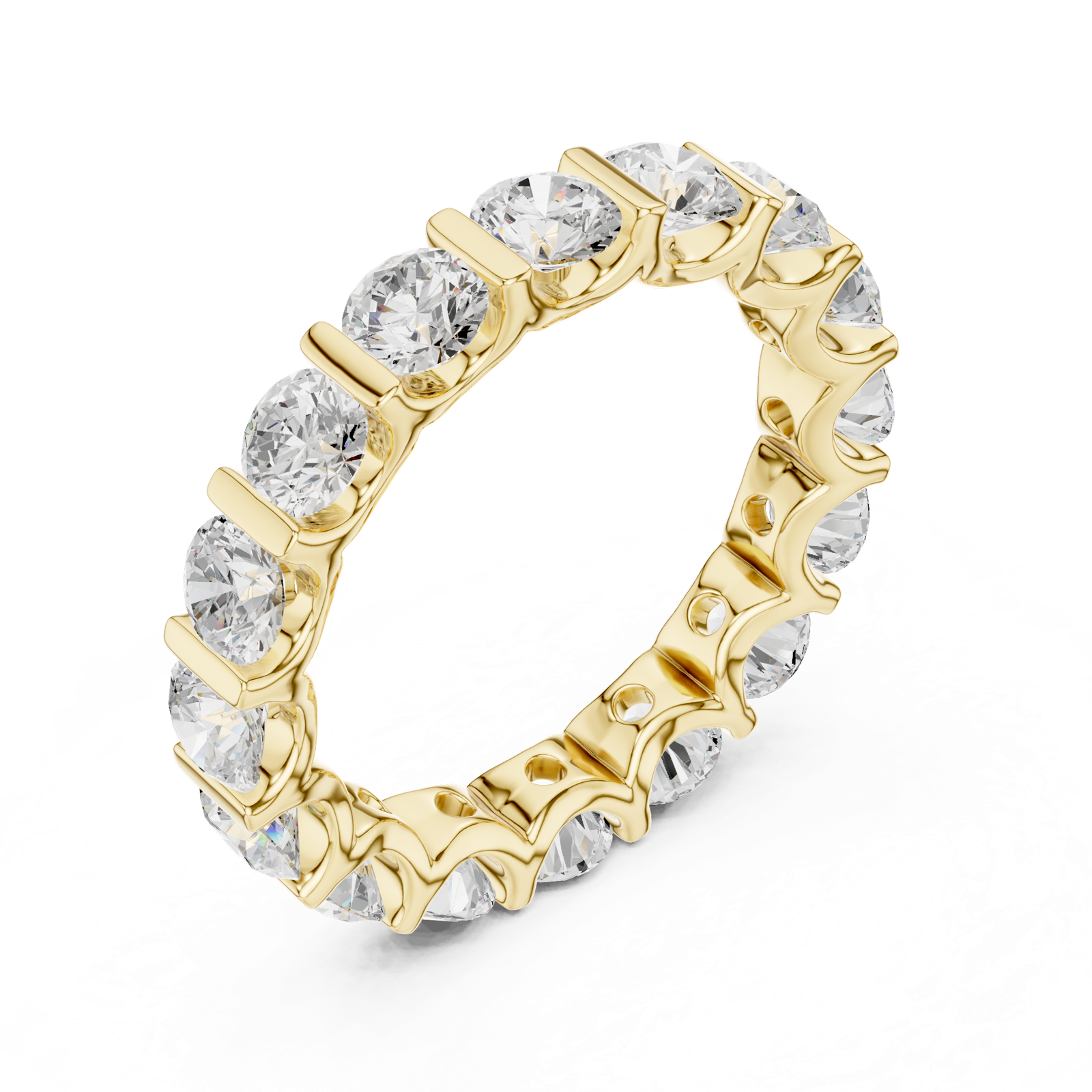 Gold Ring DDLR-671, Yellow Gold, view 2