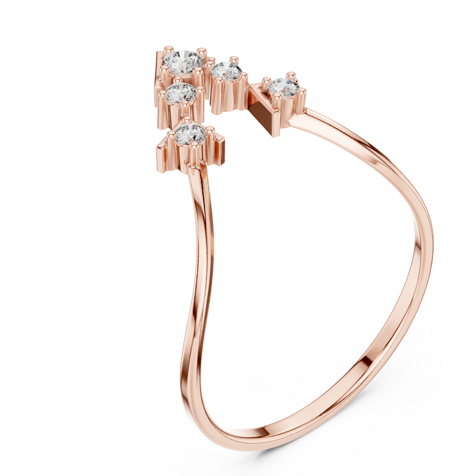 Gold Ring 1 (171), Rose Gold, view 2