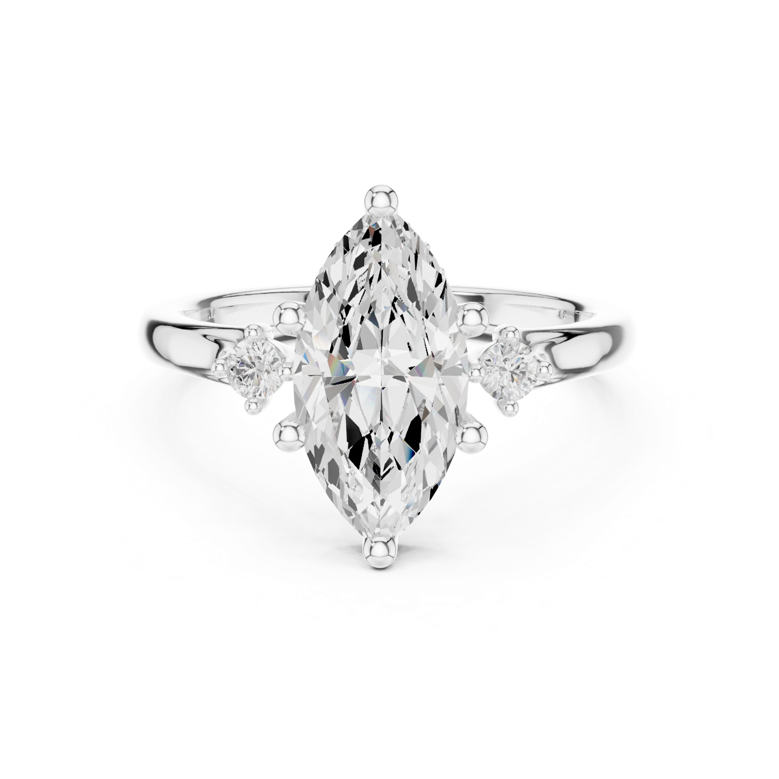 Gold Ring DDLR-972, White Gold