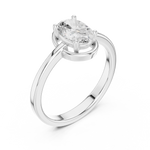 Gold Ring DDLR-508, White Gold, view 2
