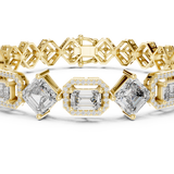 14K Solid Gold Lab Diamond Bracelet, Yellow Gold, view 4