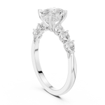 Gold Ring DDLR-907, White Gold, view 1