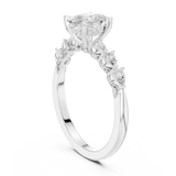 Gold Ring DDLR-907, White Gold, view 1