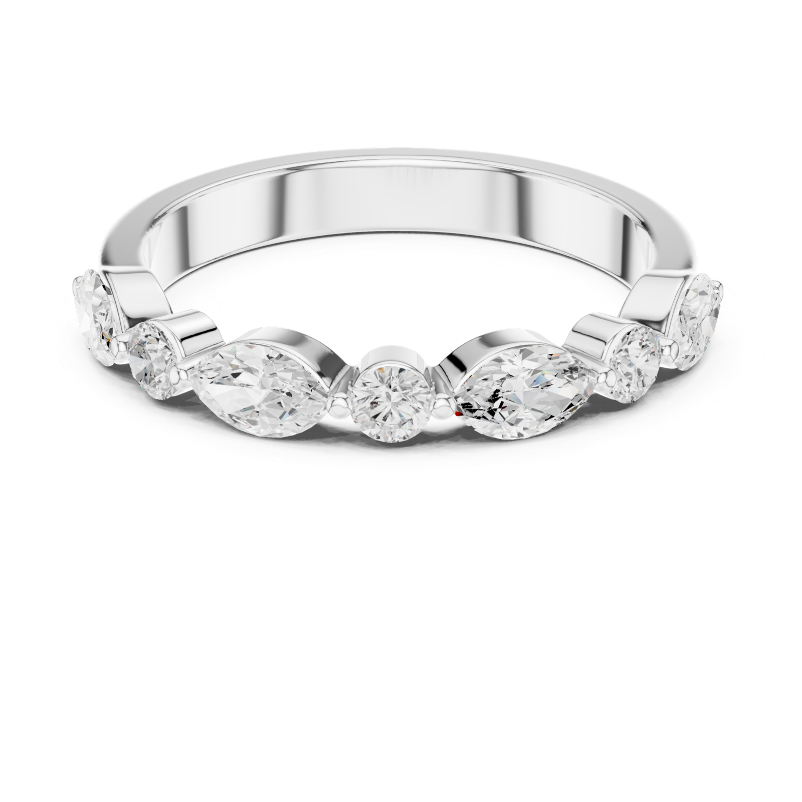 Gold Ring DDLR-384, White Gold, view 4