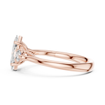 Gold Ring DDLR-726, Rose Gold, view 3