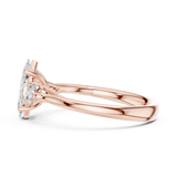 Gold Ring DDLR-726, Rose Gold, view 3