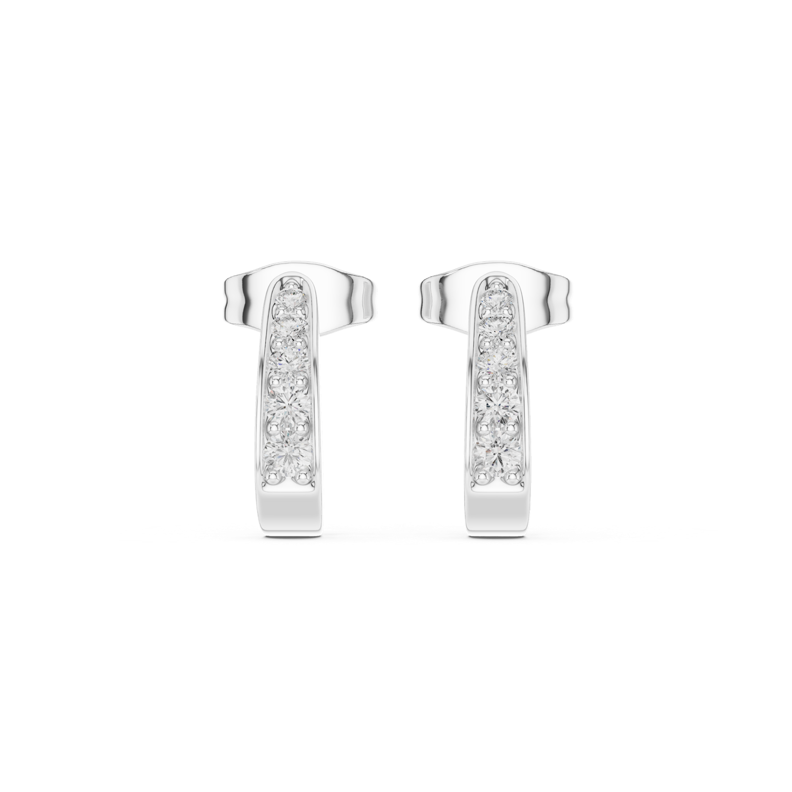 Gold Earrings SBER(15), White Gold