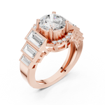 Gold Ring DDLR-323, Rose Gold, view 2