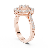 Gold Ring DDLR-823, Rose Gold, view 1
