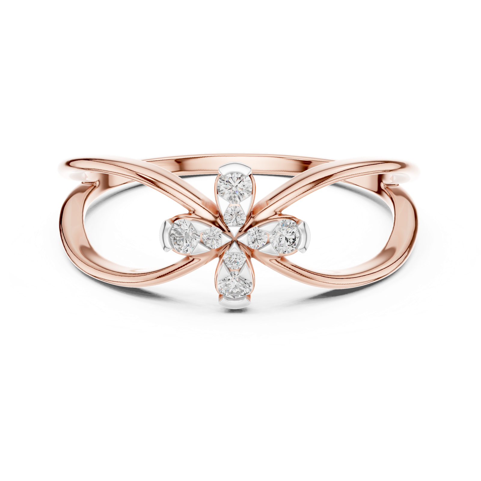 Gold Ring 12-10037@L, Rose Gold