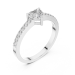Gold Ring ABR-31, White Gold, view 2