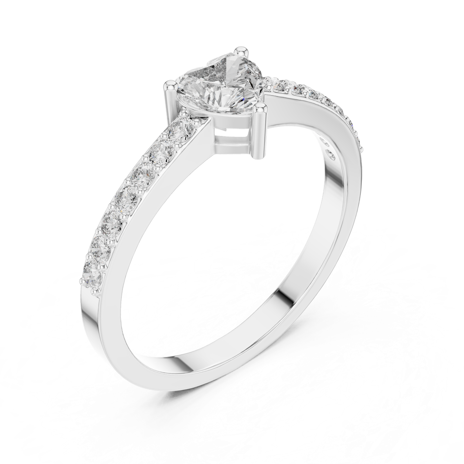 Gold Ring ABR-31, White Gold, view 2