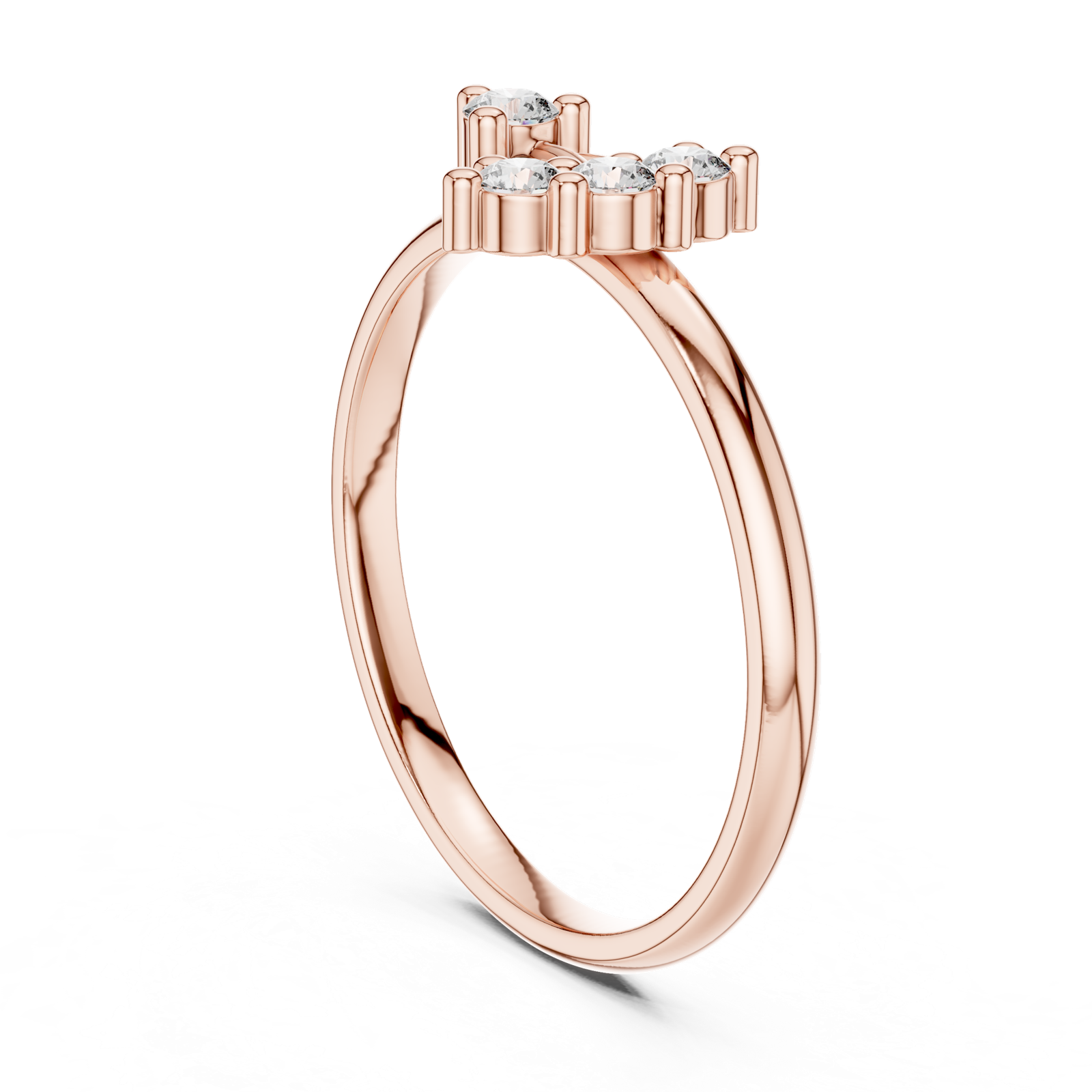 Gold Ring 1 (455), Rose Gold, view 1