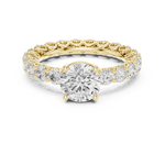 Gold Ring DDLR-693, Yellow Gold, view 4