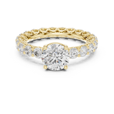 Gold Ring DDLR-693, Yellow Gold, view 4