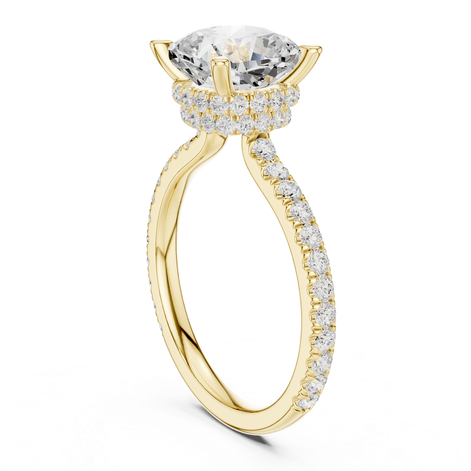 Gold Ring DDLR-1017, Yellow Gold