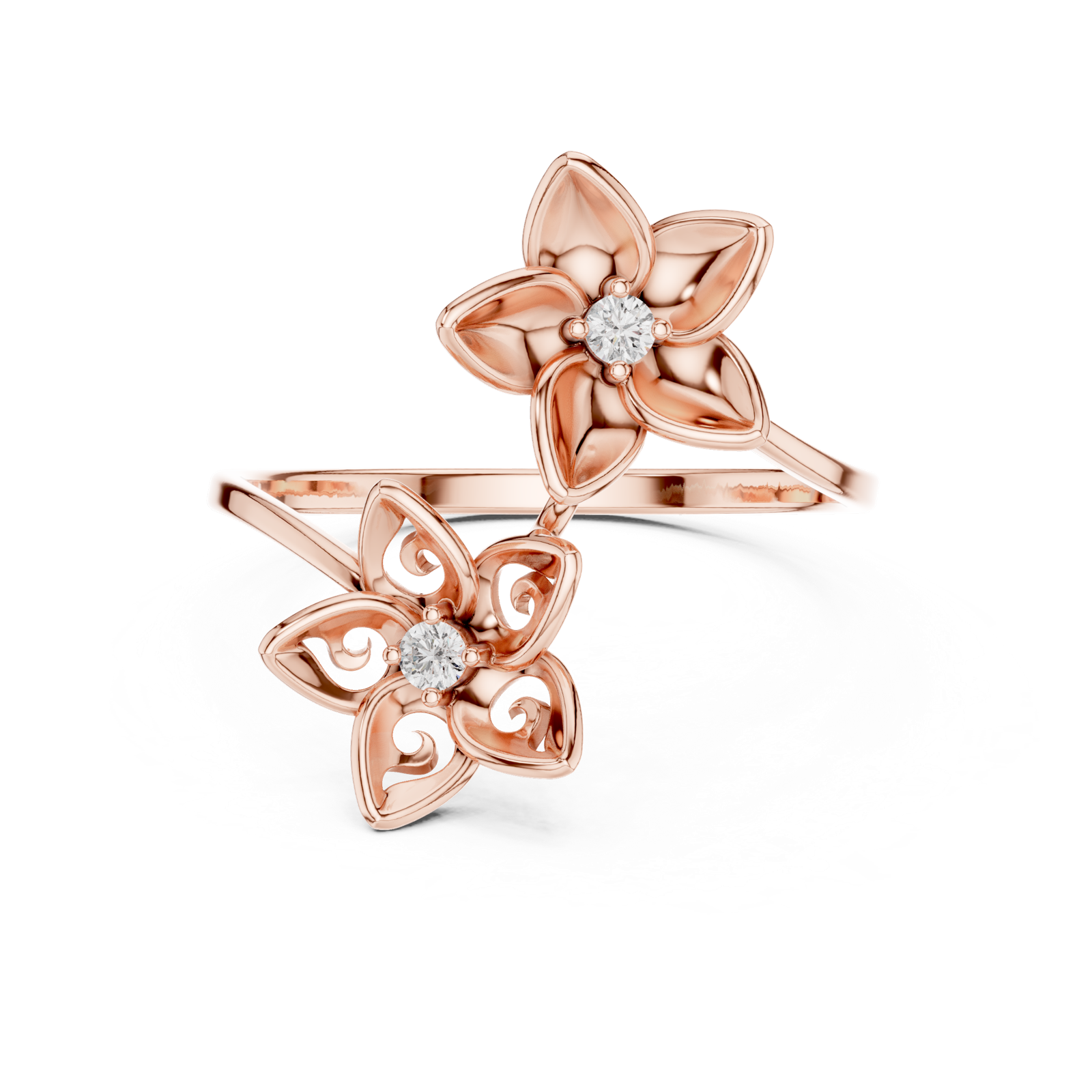 Gold Ring 1 (198), Rose Gold, view 4