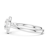 Gold Ring DDLR-632, White Gold, view 3