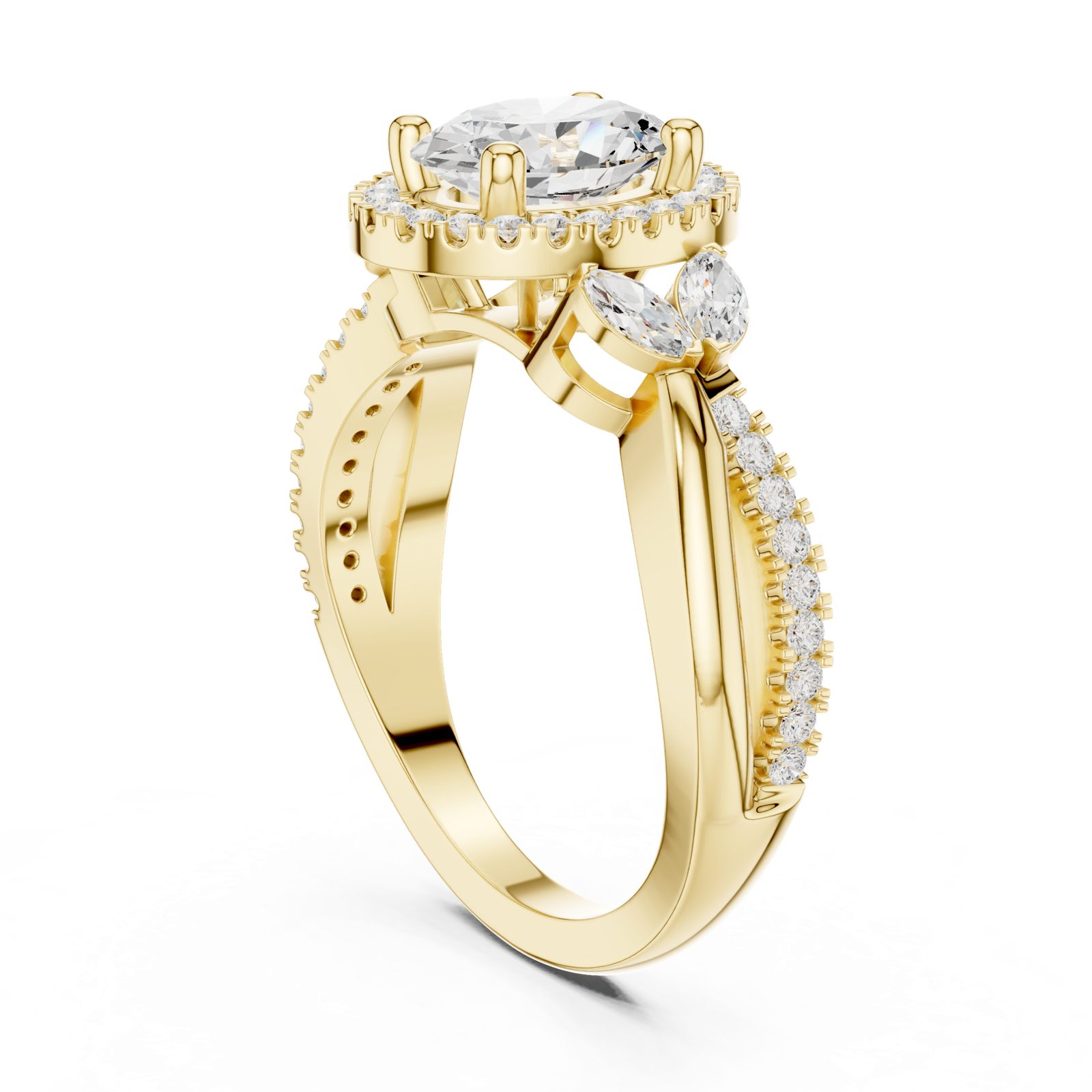 Gold Ring DDLR-416, Yellow Gold